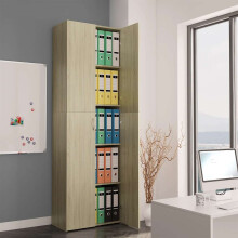 Berkfield Office Cabinet Sonoma Oak 60x32x190 cm Engineered Wood
