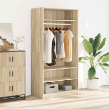 Berkfield Wardrobe Sonoma Oak 100x50x200 cm Engineered Wood