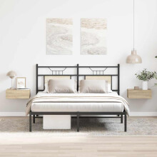 Berkfield Floating Nightstands 2 pcs Sonoma Oak 40x30x15 cm Engineered Wood