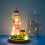 Mini Building Blocks Lighthouse Model with LED Lighting and Dust Cover, 797Piece Micro Build 5