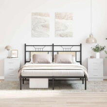 Berkfield Bedside Cabinets 2 pcs White 38x35x56 cm Engineered Wood