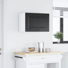 Berkfield Dishwasher Panel with Storage Kalmar Black Oak 60 x 31 x 40 cm