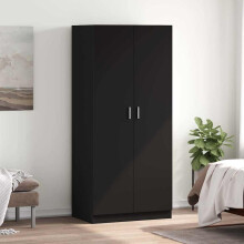 Berkfield Wardrobe Black 80x52x180 cm Engineered Wood