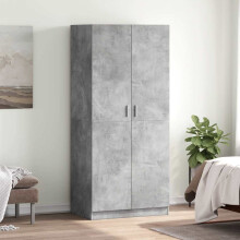 Berkfield Wardrobe Concrete Grey 80x52x180 cm Engineered Wood