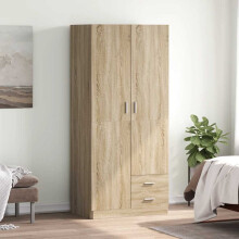 Berkfield Wardrobe Sonoma Oak 80x52x180 cm Engineered Wood