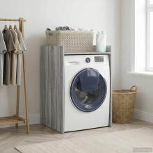 Berkfield Wash Machine Cabinet with Storage Grey Sonoma 67.5 x 62 x 97 cm