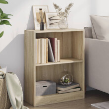 Berkfield Bookshelf Sonoma Oak 60x24x76 cm Engineered Wood