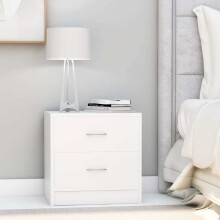 Berkfield Bedside Cabinets 2 pcs White 40x30x40 cm Engineered Wood