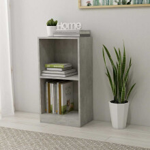 Berkfield Bookshelf Concrete Grey 40x24x75 cm Engineered Wood