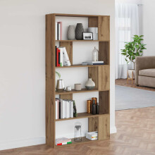 Berkfield Book Cabinet Artisan Oak 80 x 24 x 159 cm Engineered Wood
