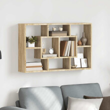 Berkfield Wall Shelf Sonoma Oak 85x16x52.5 cm Engineered Wood