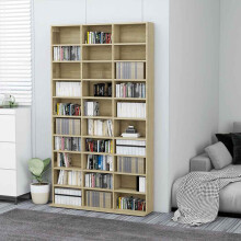 Berkfield CD Cabinet Sonoma Oak 102x23x177.5 cm Engineered Wood