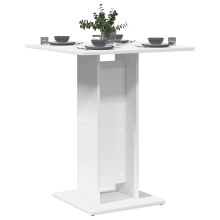 Berkfield Bistro Table White 60x60x75 cm Engineered Wood