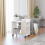 Berkfield Side Table White 70x35x55 cm Engineered Wood 1