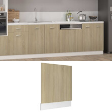 Berkfield Dishwasher Panel Lyon Sonoma Oak 59.5x3x67 cm Engineered Wood