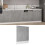 Berkfield Dishwasher Panel Lyon Concrete Grey 59.5x3x67 cm Engineered Wood 1