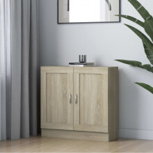 Berkfield Book Cabinet Sonoma Oak 82.5x30.5x80 cm Engineered Wood