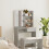Berkfield Dressing Table with Mirror Concrete Grey 74.5x40x141 cm 1