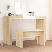 Berkfield Dressing Stool Sonoma Oak 70x35x45 cm Engineered Wood