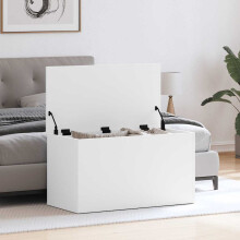 Berkfield Storage Chest White 84x42x46 cm Engineered Wood