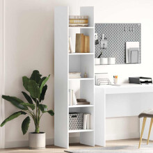 Berkfield Book Cabinet White 40x35x180 cm Engineered Wood