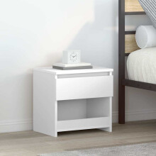Berkfield Bedside Cabinet High Gloss White 40x30x39 cm Engineered Wood