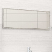 Berkfield Bathroom Mirror Concrete Grey 90x1.5x37 cm Engineered Wood