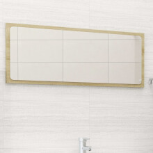 Berkfield Bathroom Mirror Sonoma Oak 90x1.5x37 cm Engineered Wood