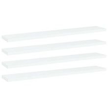 Berkfield Bookshelf Boards 4 pcs White 60x10x1.5 cm Engineered Wood