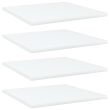 Berkfield Bookshelf Boards 4 pcs White 40x40x1.5 cm Engineered Wood