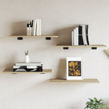 Berkfield Bookshelf Boards 4 pcs Sonoma Oak 60x30x1.5 cm Engineered Wood