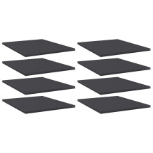 Berkfield Bookshelf Boards 8 pcs Grey 40x50x1.5 cm Engineered Wood