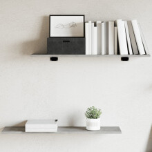 Berkfield Bookshelf Boards 4 pcs Concrete Grey 80x20x1.5 cm Engineered Wood