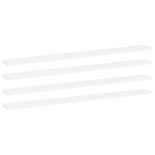 Berkfield Bookshelf Boards 4 pcs White 100x10x1.5 cm Engineered Wood