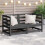 Berkfield Garden Corner Sofas 2 pcs Grey Solid Wood Pine 1