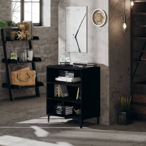Berkfield Sideboard Black 57x35x70 cm Engineered Wood