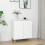 Berkfield Sideboard with Solid Wood Legs White 60x35x70 cm Engineered Wood 1