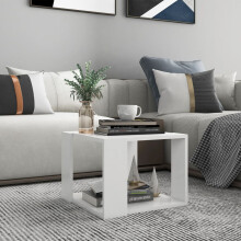 Berkfield Coffee Table White 40x40x30 cm Engineered Wood