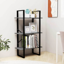 Berkfield Storage Shelf Grey 60x30x105 cm Solid Pine Wood