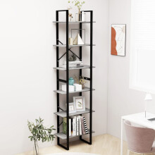 Berkfield Storage Shelf Concrete Grey 60x30x210cm Engineered Wood