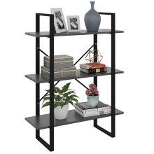 Berkfield Book Cabinet Grey 80x30x105 cm Engineered Wood
