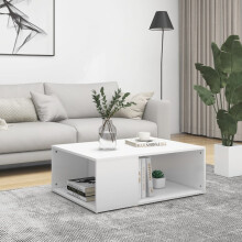 Berkfield Coffee Table White 90x67x33 cm Engineered Wood