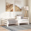 Berkfield Pull-out Day Bed without Mattress White 2x(90x200)cm 1