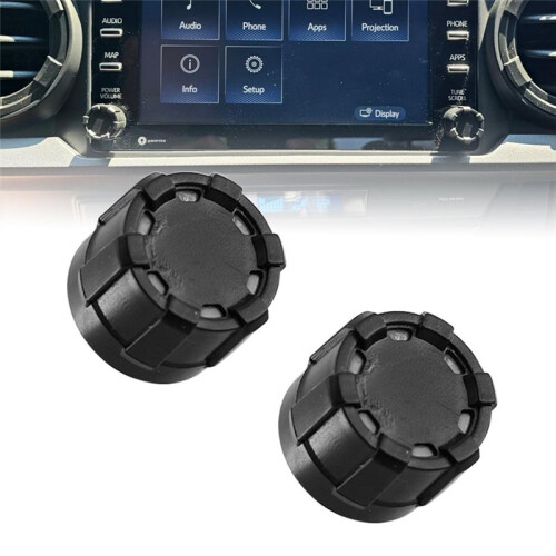 Car Radio Knobs Replacement for  Tacoma V1 2020-2023 3rd Gen Interior Accessories 2PCS 2