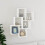 Berkfield Wall Cube Shelf White 78x15x93 cm Engineered Wood 1