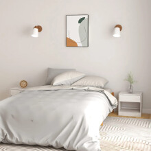 Berkfield Bedside Cabinets 2 pcs White 40x31x40 cm Solid Pinewood