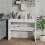 Berkfield Console Table White 102x30x80 cm Engineered Wood 1
