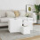 Berkfield Side Tables 3 pcs White Engineered Wood 1