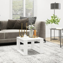 Berkfield Side Table White 50x50x35 cm Engineered Wood