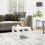 Berkfield Side Table White 50x50x35 cm Engineered Wood 1